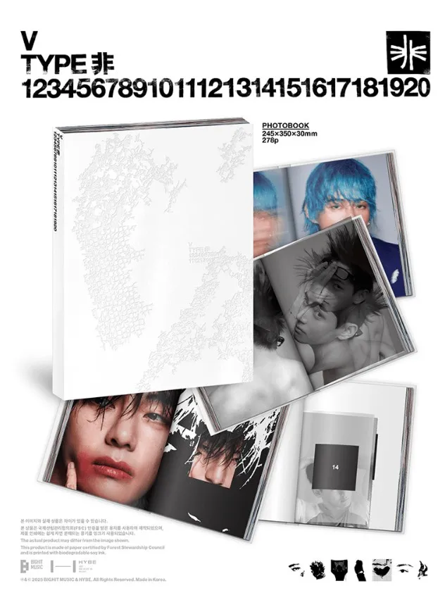 V TYPE 非 Photobook Official Photobook BTS V Solo