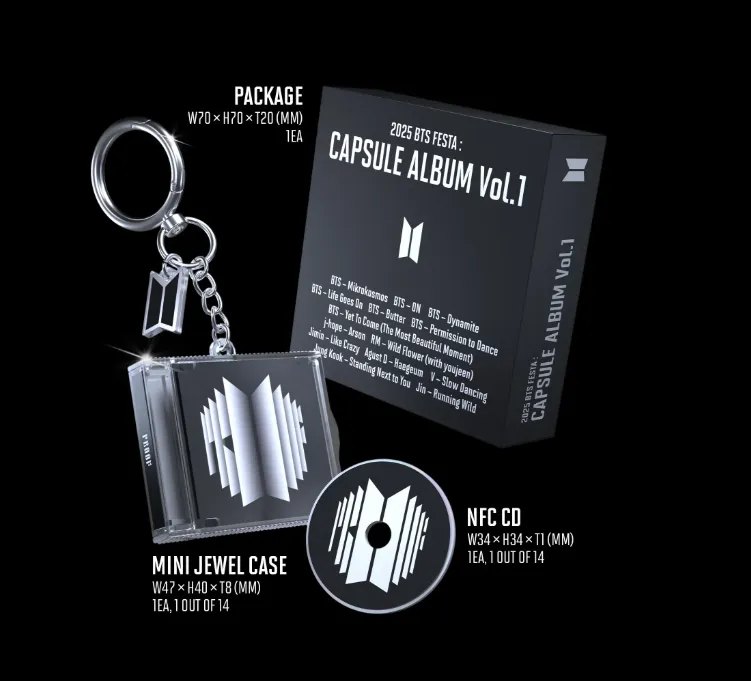 BTS FESTA Capsule 2025  Album Vol.1 Official Kpop Limited Collectible Album NFC CD [WEVERSE]