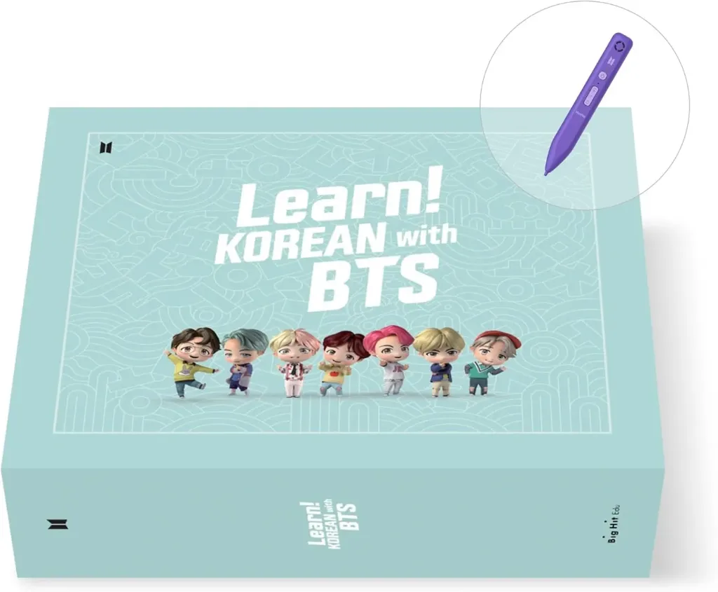 Learn! KOREAN with BTS – 4-Book Set + MotiPen + Stickers – Global Edition