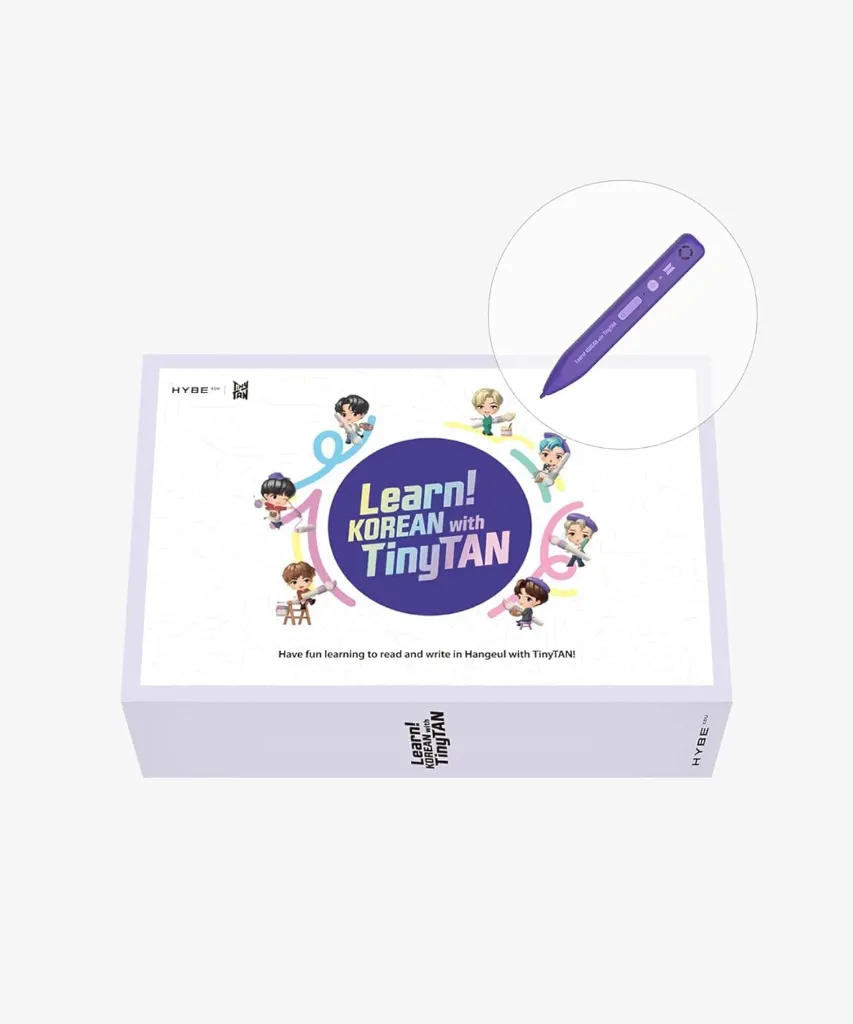 Learn! KOREAN with TinyTAN – BTS-Branded Hangeul Learning Kit with Speaking Pen