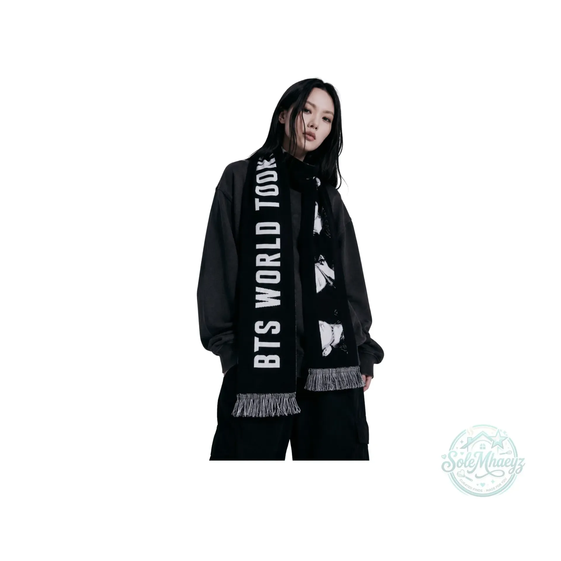 BTS WORLD TOUR ARIRANG Official Photo Slogan Muffler Scarf