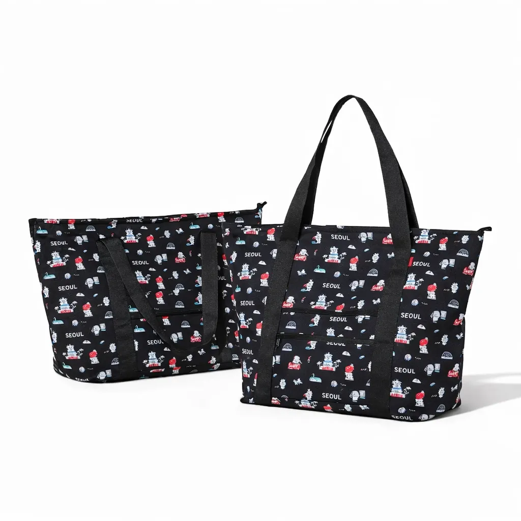 BT21 Seoul Edition Travel Folding Tote Bag