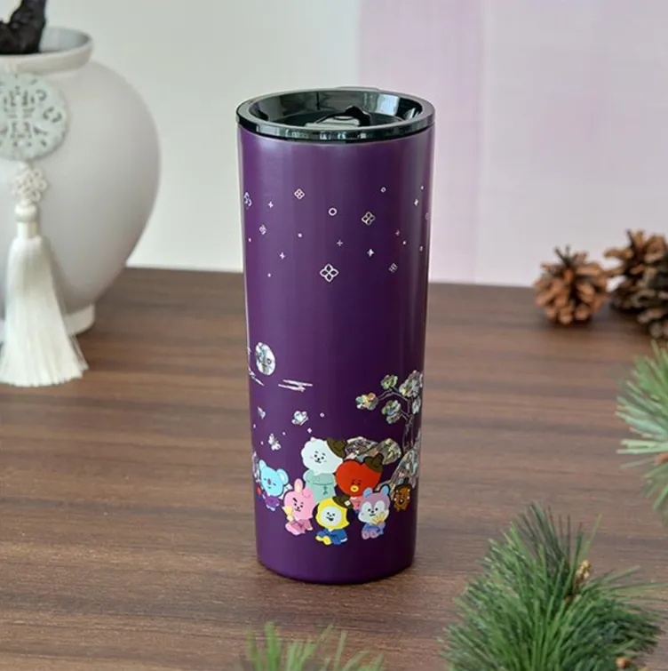 BT21 Stainless Steel Tumbler – Purple Character Edition 710ml