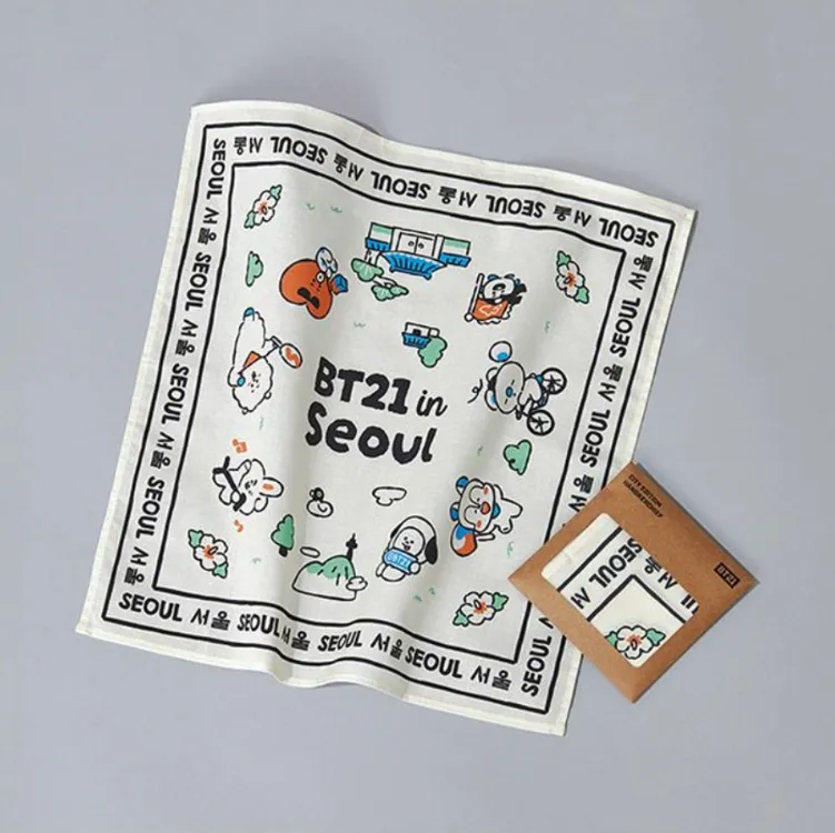 BT21 in Seoul Handkerchief