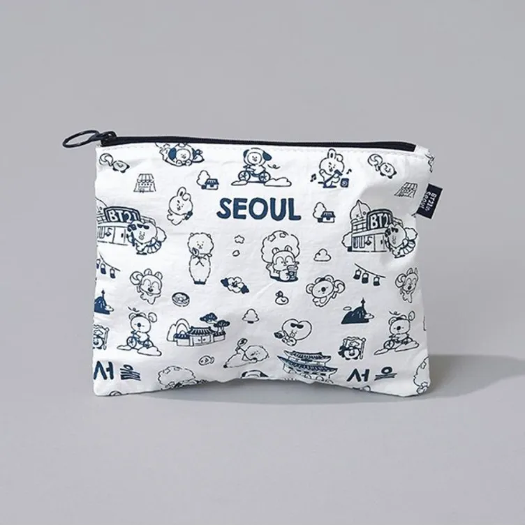 BT21 in Seoul Travel Pouch