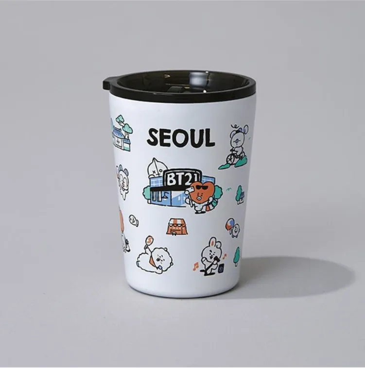 BT21 in Seoul Stainless Steel Travel Tumbler 340ml